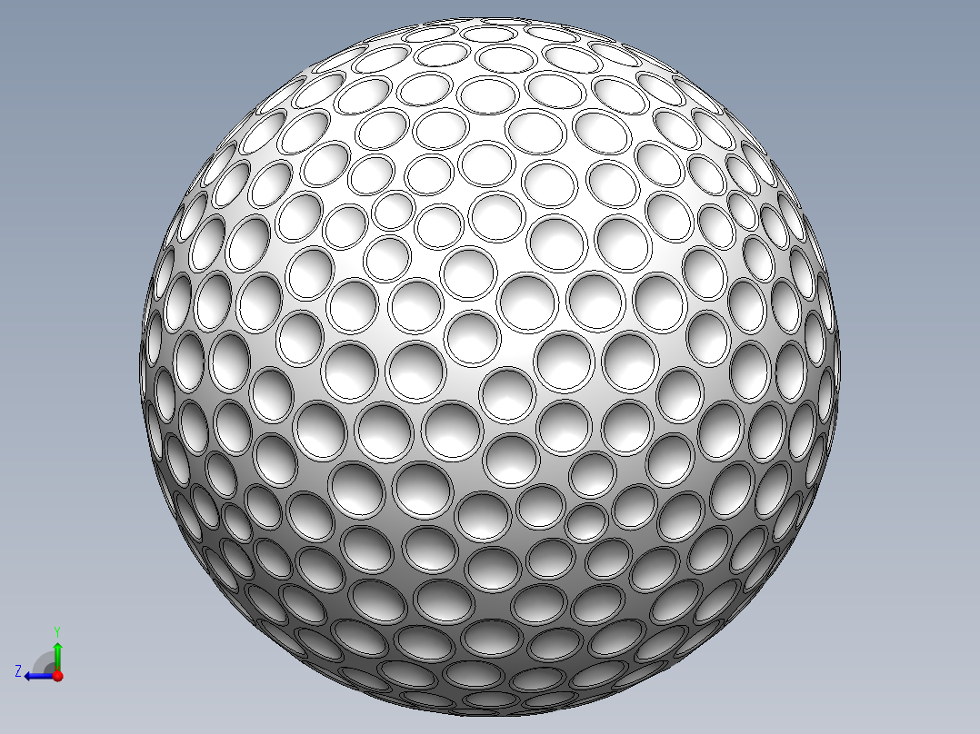 高尔夫球、高尔夫球小车、高尔夫球装备golf-ball-5 SW.zip右视图