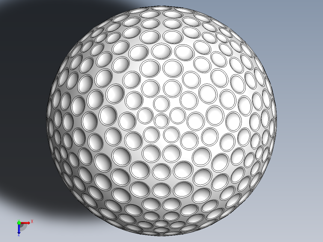 高尔夫球、高尔夫球小车、高尔夫球装备golf-ball-5 SW.zip俯视图