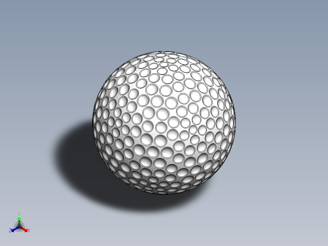 高尔夫球、高尔夫球小车、高尔夫球装备golf-ball-5 SW.zip正等轴测图