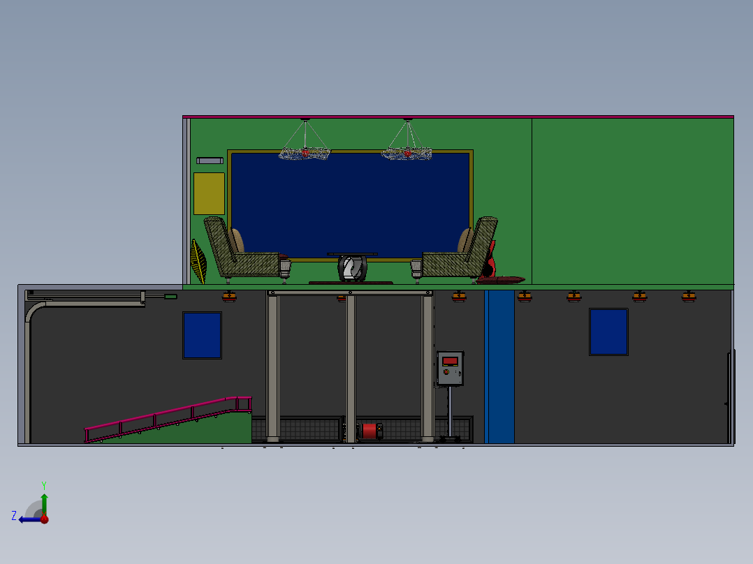 房子、建筑(135)右视图