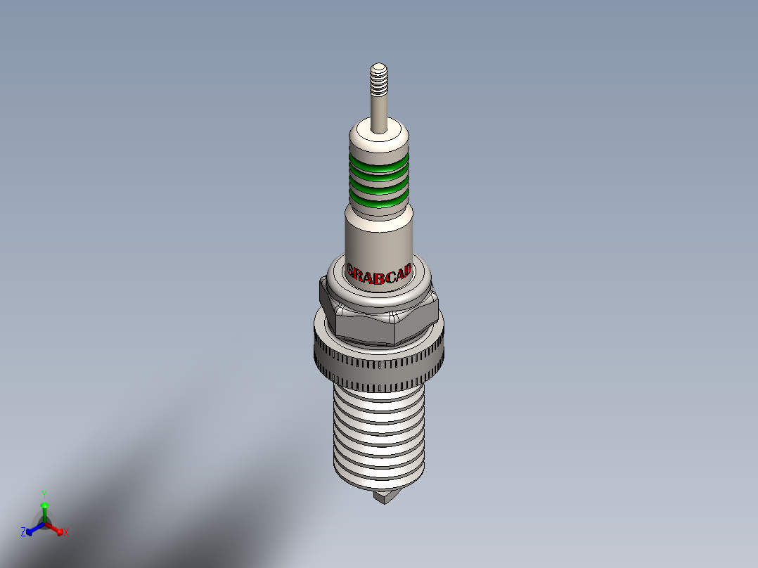 火花塞(10)正等轴测图