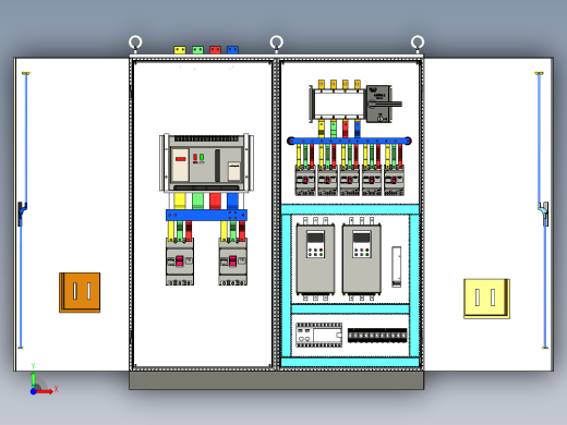 万能式断路器双电源软启动控制柜前视缩略图