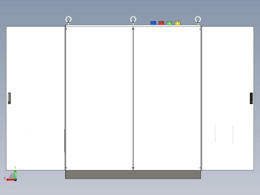 万能式断路器双电源软启动控制柜后视缩略图