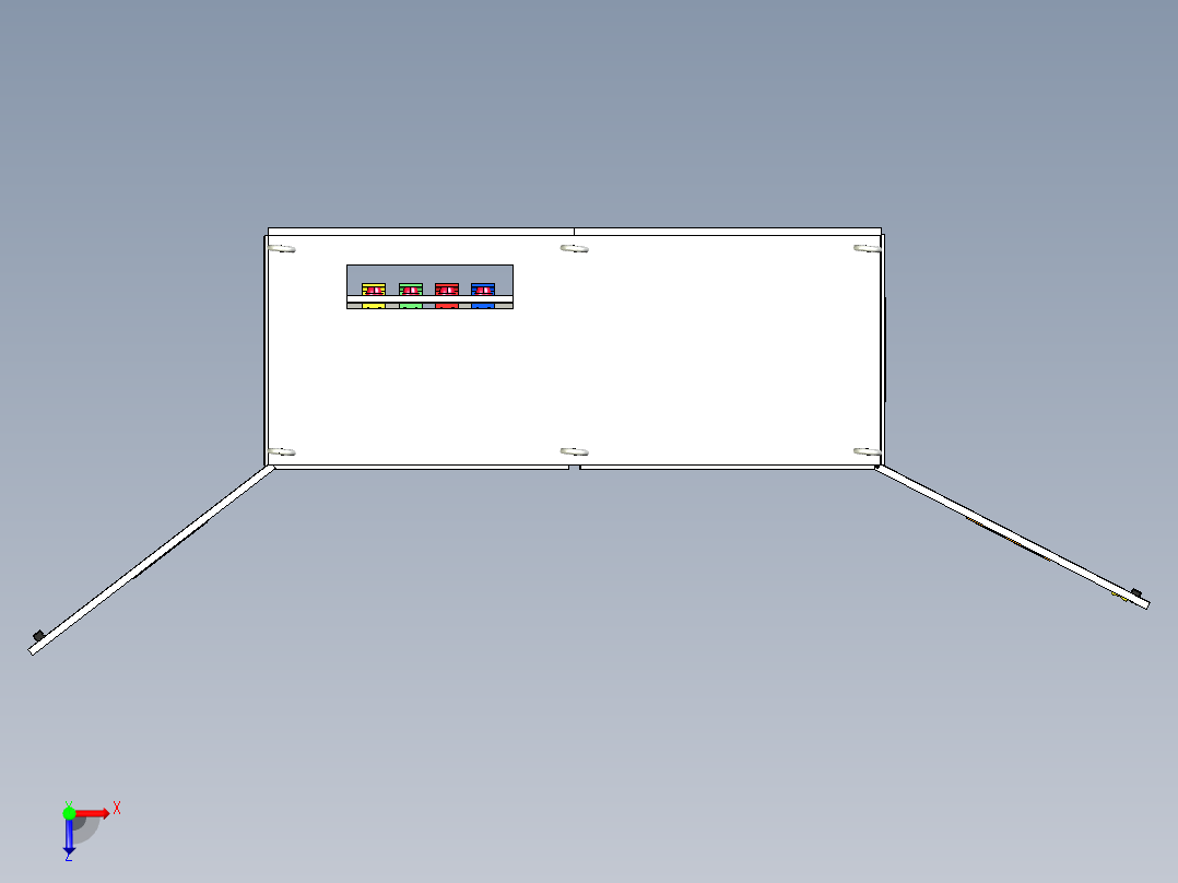 万能式断路器双电源软启动控制柜俯视图