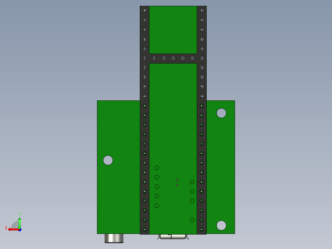 Teensy 3.6 带背负式音频板后视图