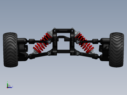 汽车悬架系统左视缩略图
