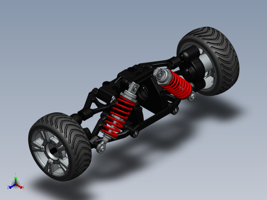 汽车悬架系统正等轴测缩略图