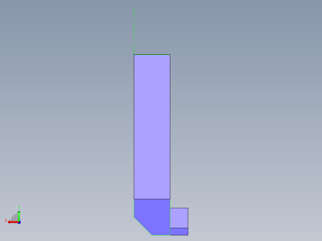 轴承座钻孔夹具后视图