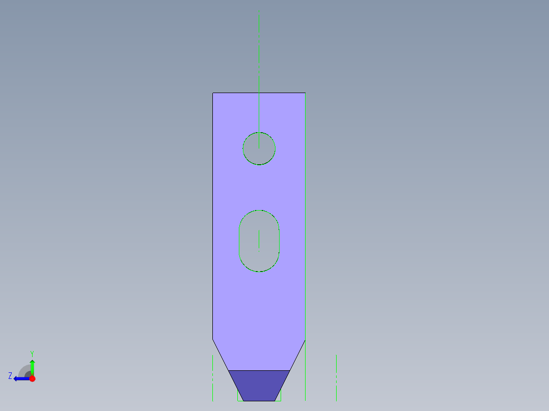 轴承座钻孔夹具右视图