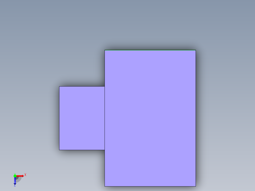 轴承座钻孔夹具俯视图
