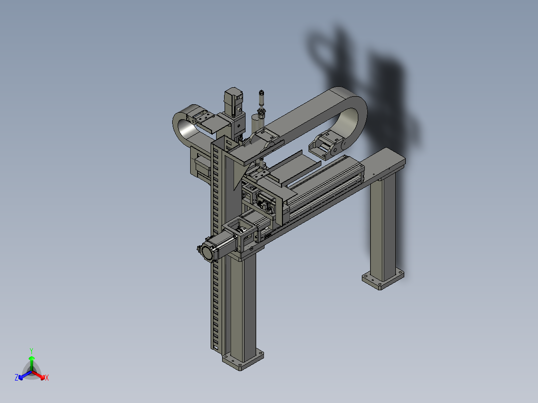 锁螺丝阀罩上料模组2正等轴测图