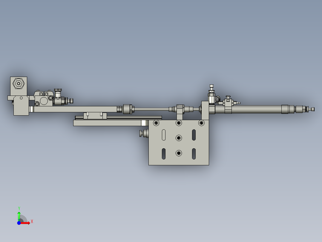 次品提取单元装配前视图