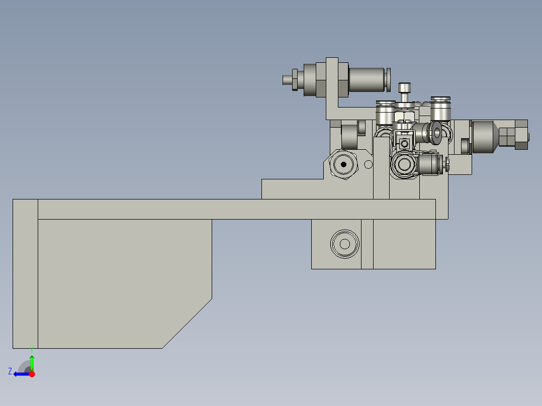 次品提取单元装配右视图