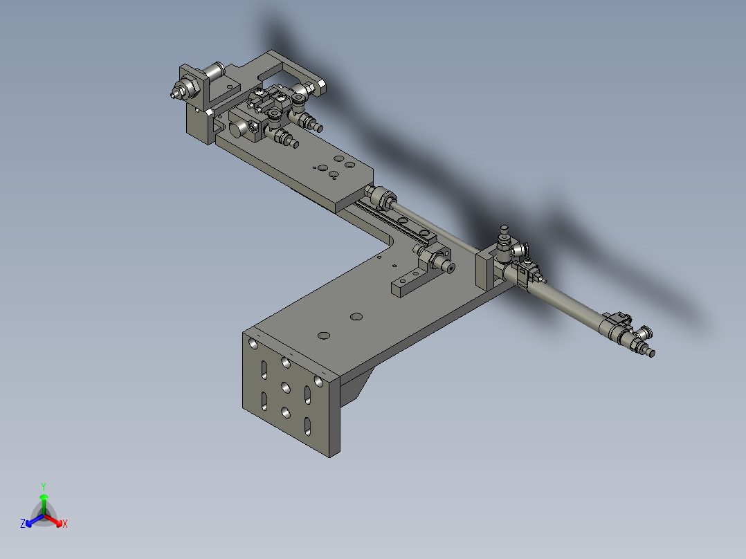 次品提取单元装配正等轴测图
