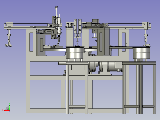 电机零部件总装机构后视缩略图