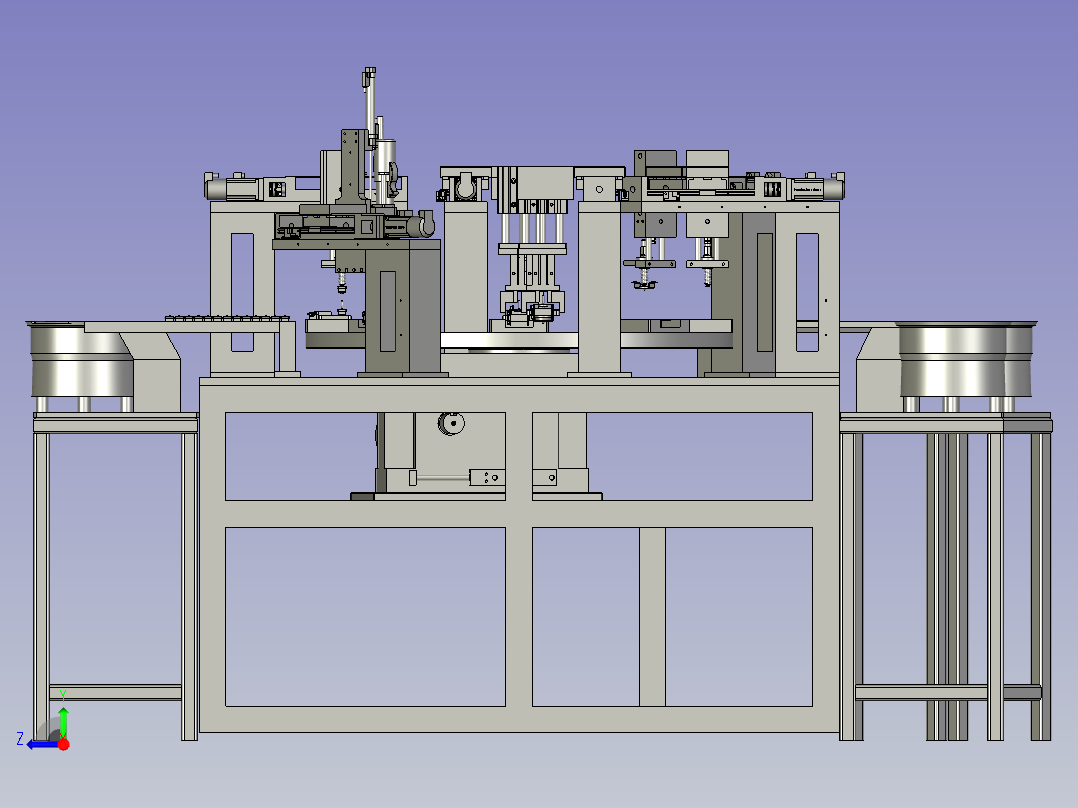 电机零部件总装机构右视图