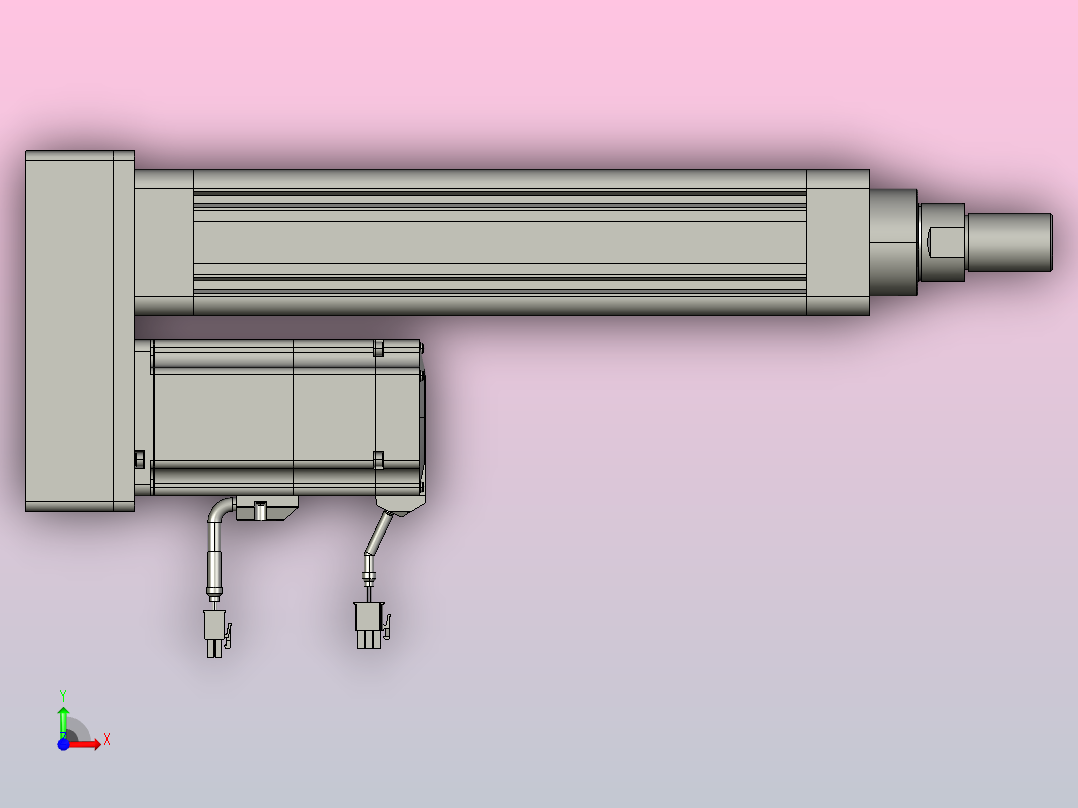 轻载电动缸TPA-ESR63-2010C-L200-MR-W-P75-C3前视图