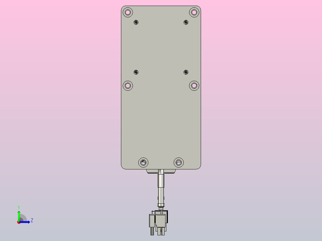 轻载电动缸TPA-ESR63-2010C-L200-MR-W-P75-C3左视图