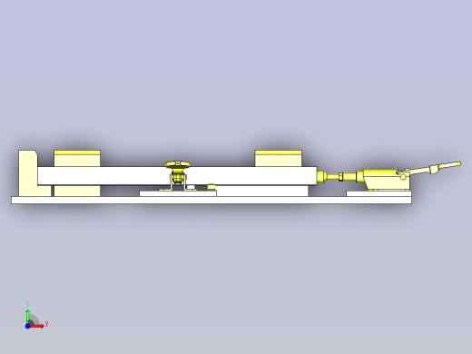 一款灵活型工件定位机构3D模型前视缩略图