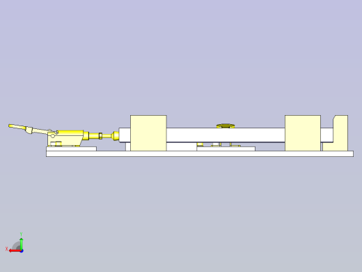 一款灵活型工件定位机构3D模型后视缩略图