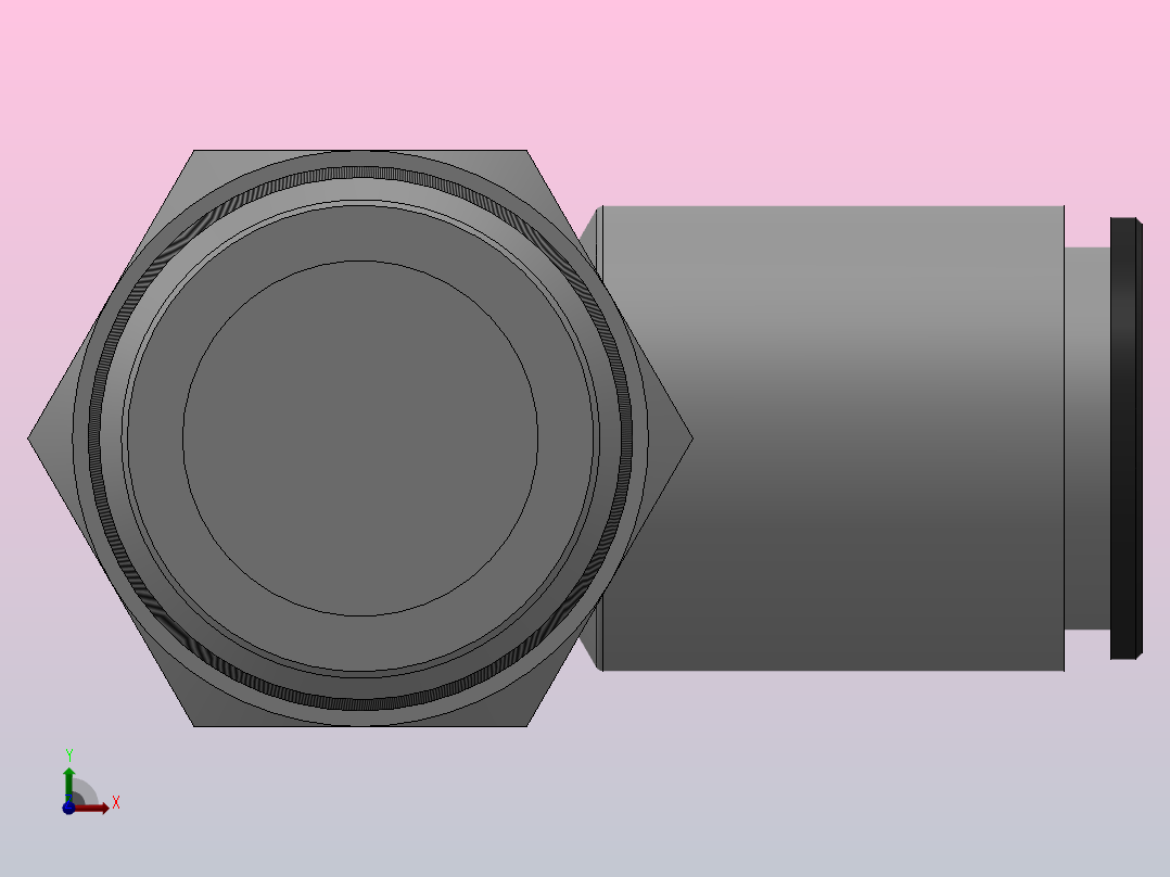 IPLP L型螺纹弯头气动管接头[IPLP04-02]前视图