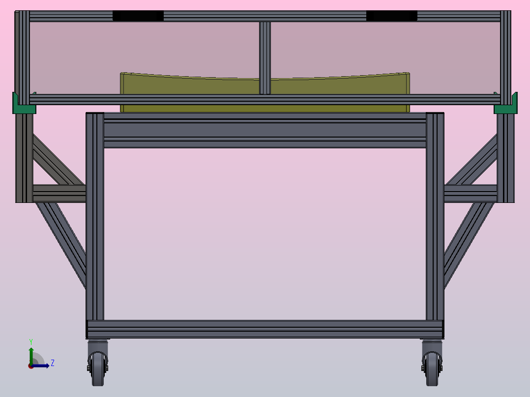 天窗清洁车左视图