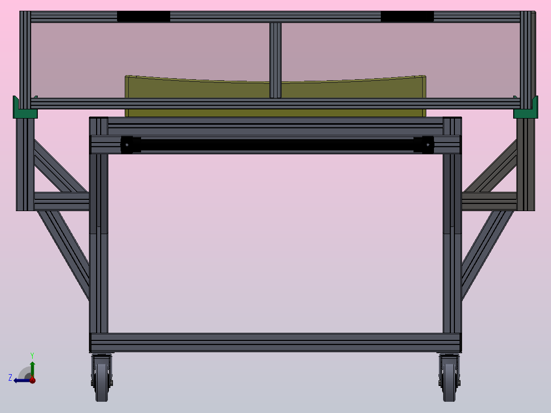 天窗清洁车右视图