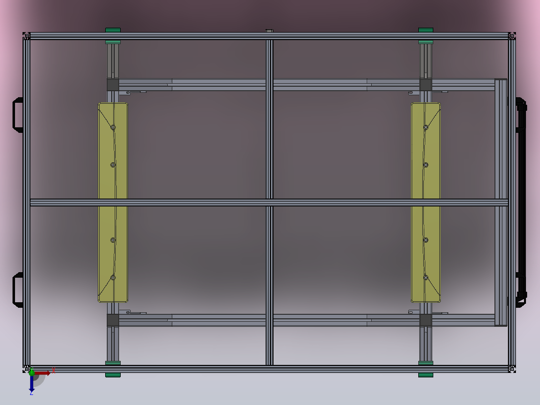 天窗清洁车俯视图