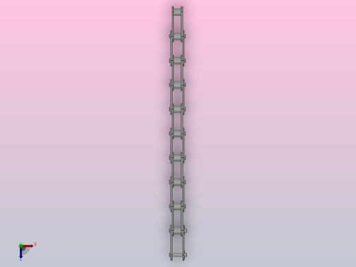 双节距滚子链S型链条_DCS-C208A-10俯视缩略图