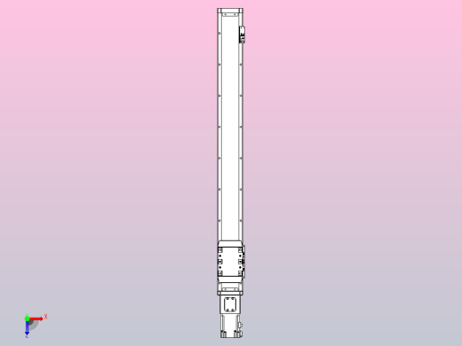 滚珠丝杠直线轴内置导轨TPA-GCR-80-1610C-L700-M-M20-N3俯视缩略图