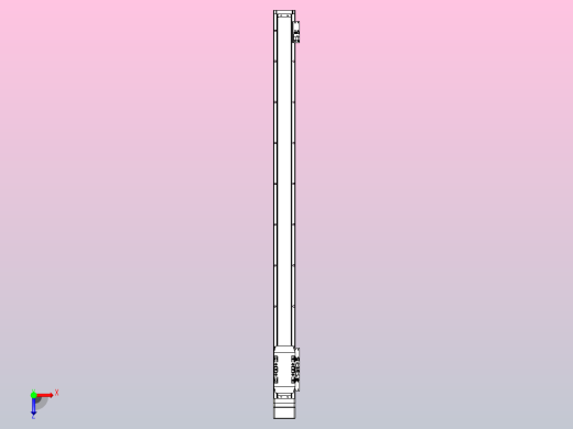 滚珠丝杠直线轴内置导轨TPA-GCR-50-1210C-L800-MP-M10-N3俯视缩略图
