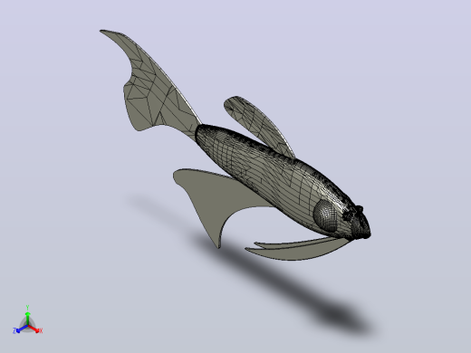 海洋生物鱼类zebra fish正等轴测缩略图