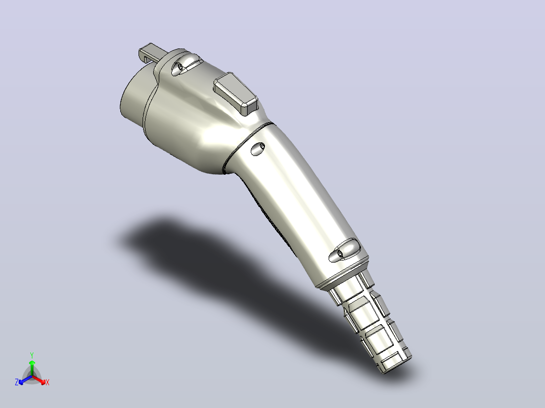电动汽车充电器1型插头SAE J1772主视图