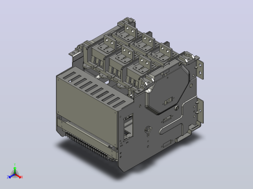NA1-2000X-630 3P抽屉万能式断路器三维模型202202