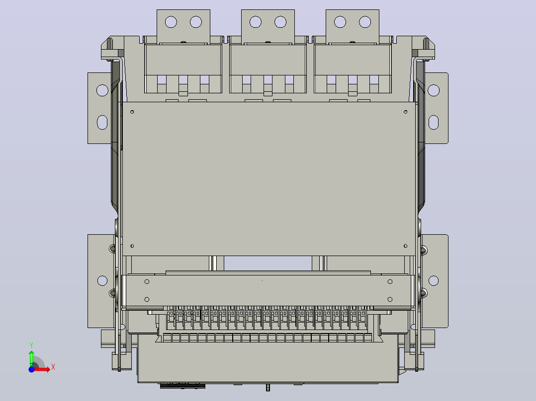 NA1-2000X-630 3P抽屉万能式断路器三维模型202202前视图