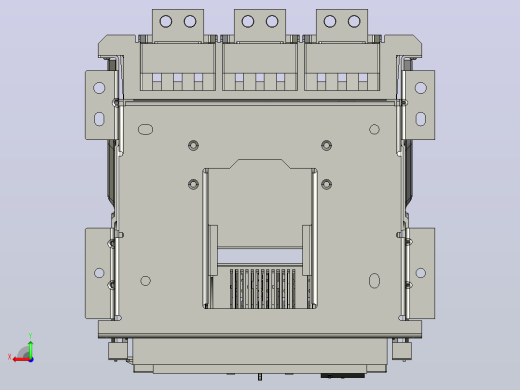 NA1-2000X-630 3P抽屉万能式断路器三维模型202202后视缩略图