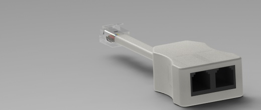 模块化RJ45双口分配器缩略图