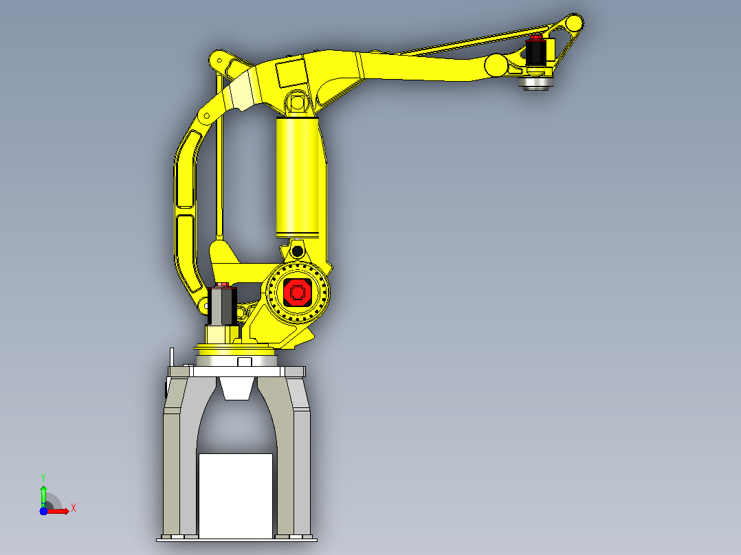 发那科M410iB-300三维模型图纸前视图