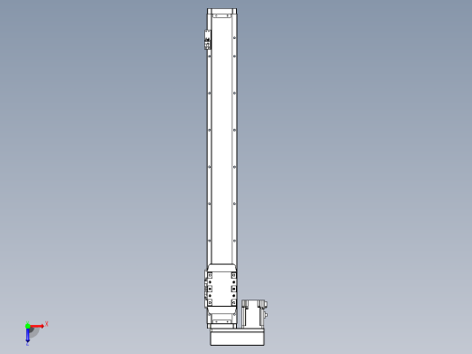 滚珠丝杠直线轴内置导轨TPA-GCR-80-1610C-L650-ML-M20-N3俯视缩略图