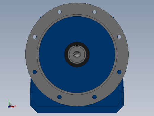 RF107R77法兰轴伸式组合型斜齿轮减速机RF107R77-Y0.55-4P-80-M1-0°-Φ450前视缩略图