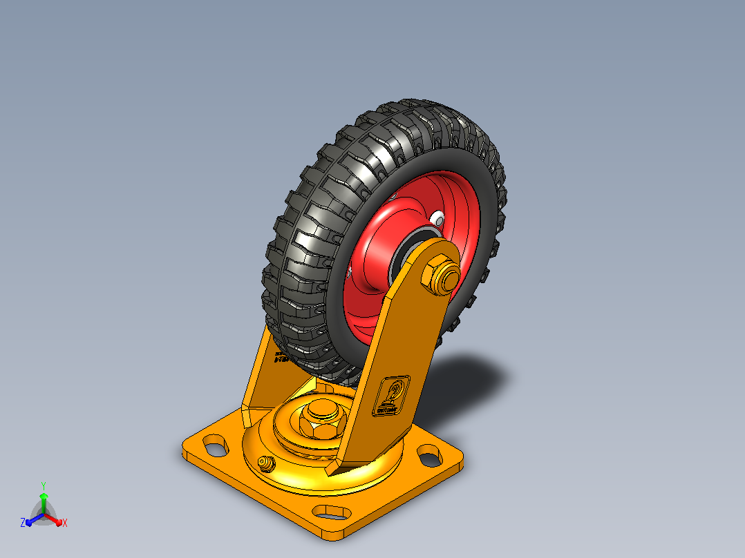 铁皮烽火活动轮6×2主视图