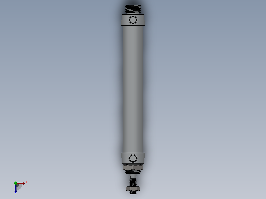 MAL-CM系列迷你气缸[MAL-25X150-S-CM]俯视图