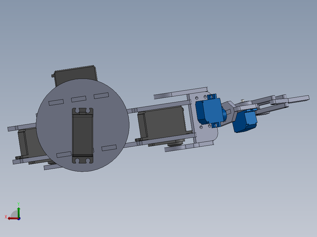 乌斯曼机械臂后视图