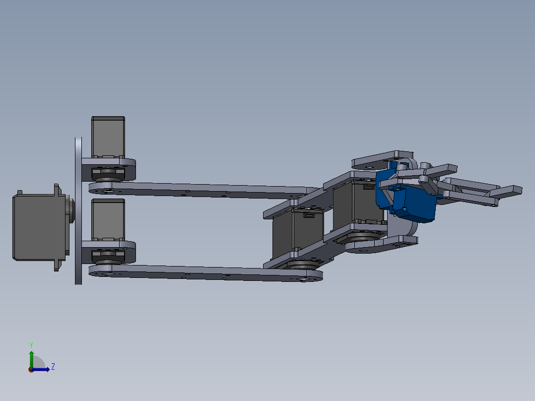 乌斯曼机械臂左视图