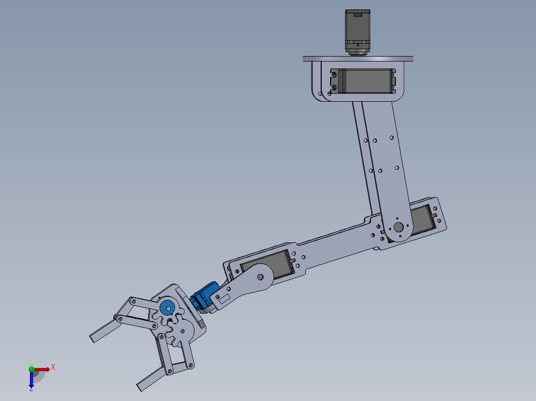 乌斯曼机械臂俯视图