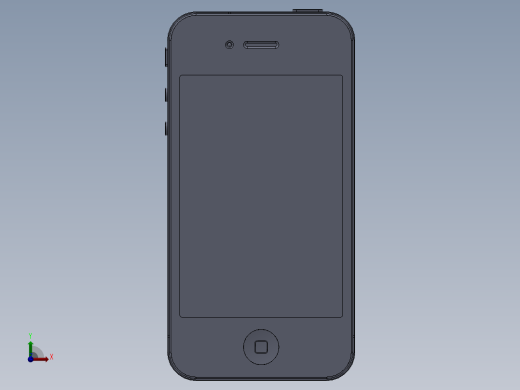 solidworks iphone4模型前视缩略图