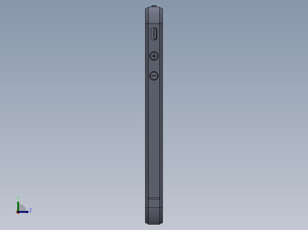 solidworks iphone4模型左视图