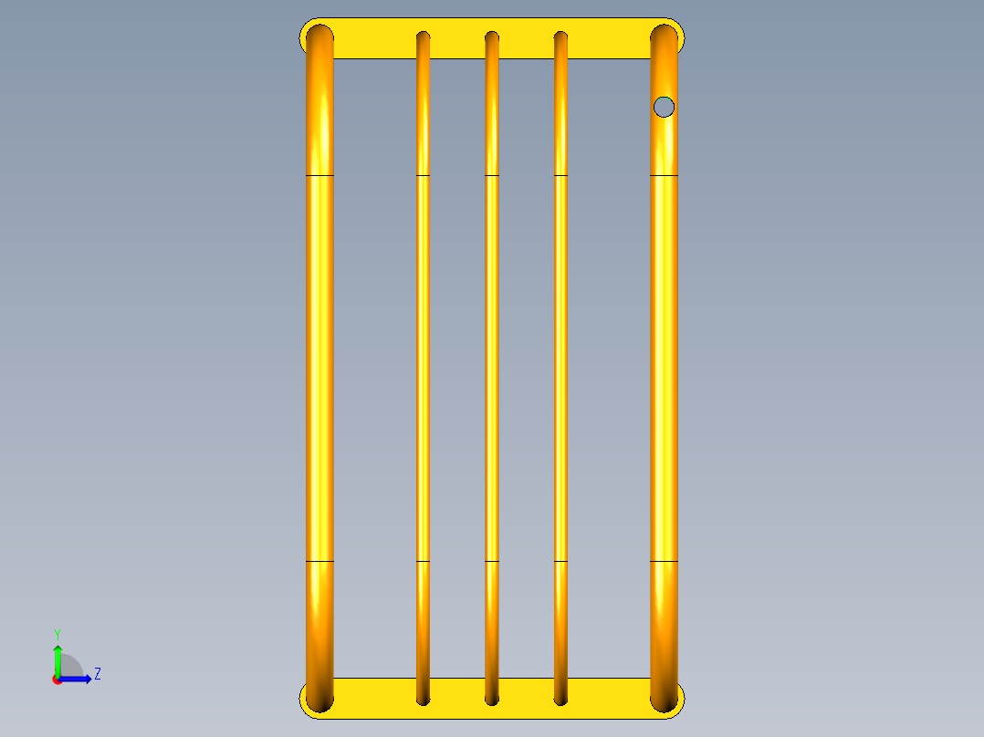 折叠椅子左视图