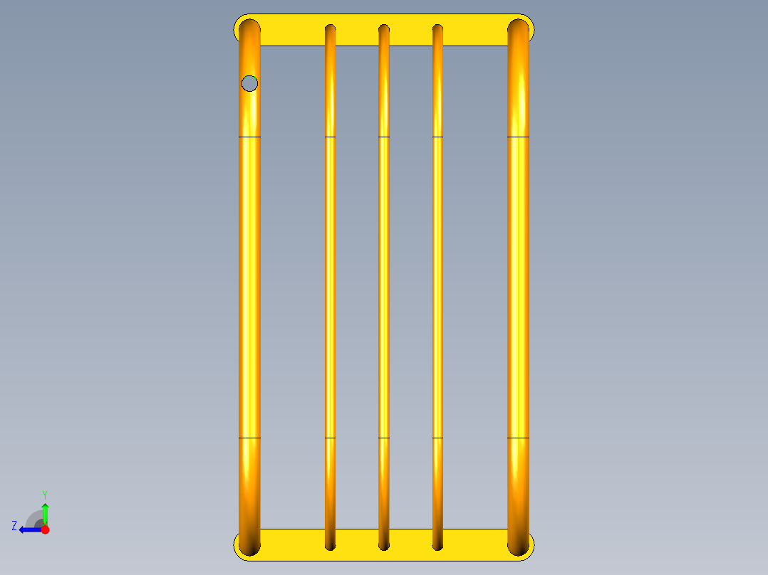 折叠椅子右视图