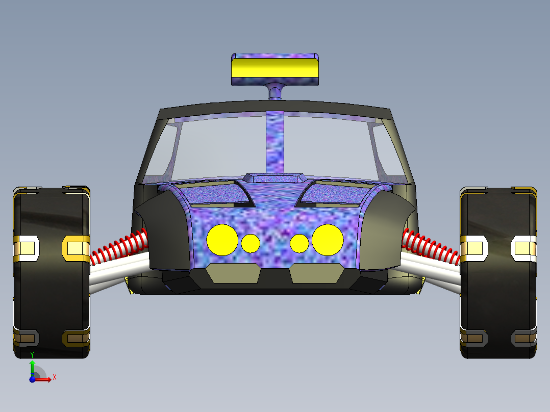 叶鹏飞-模拟探险车前视图